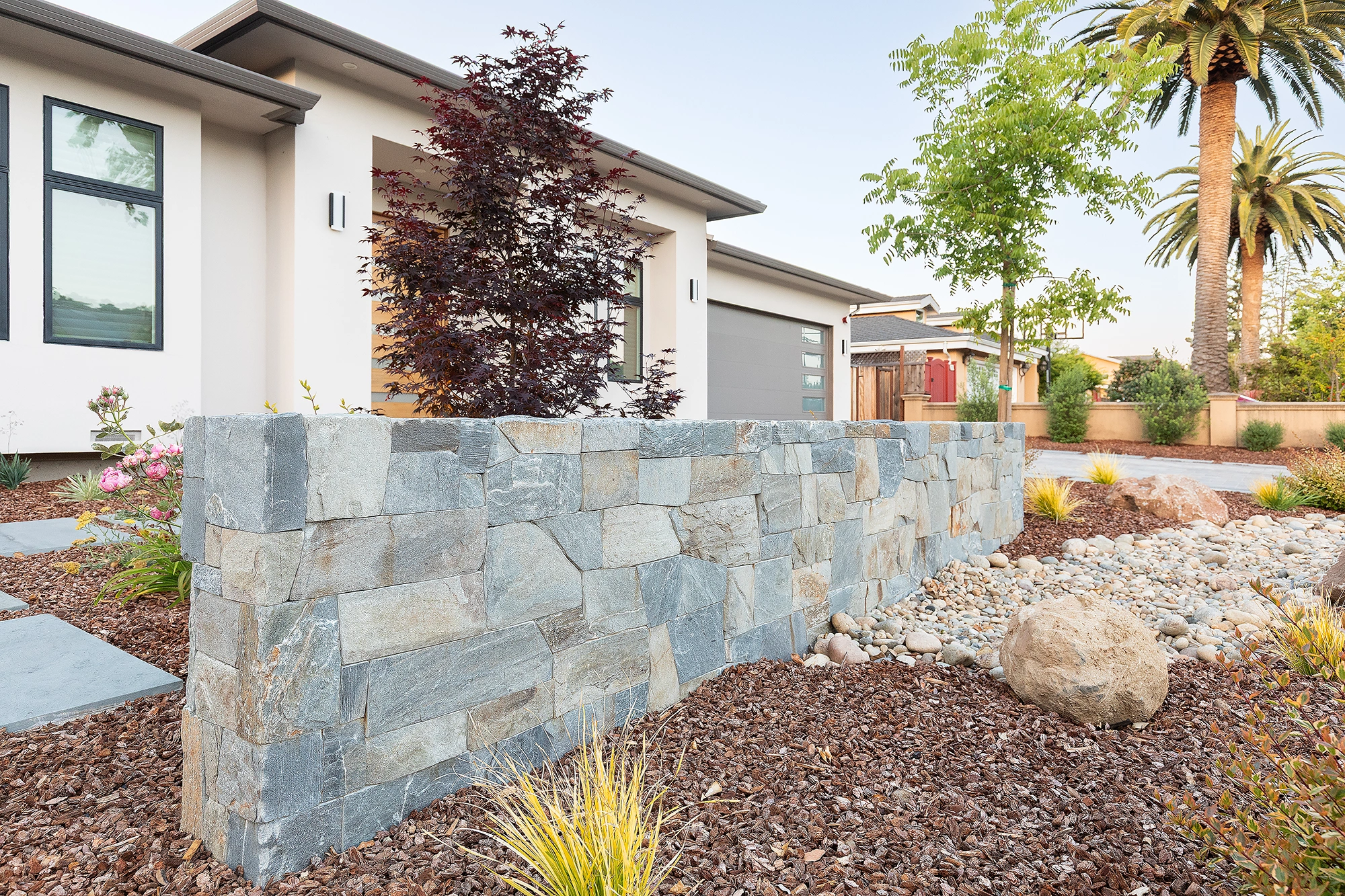 Hardscaping features in the landscape