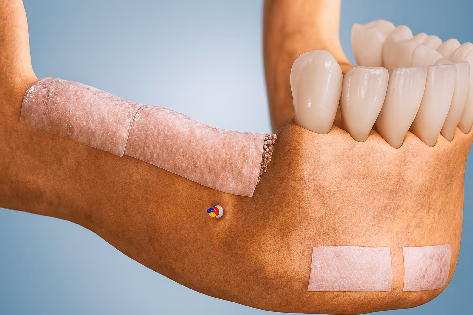 illustration of bone grafting
