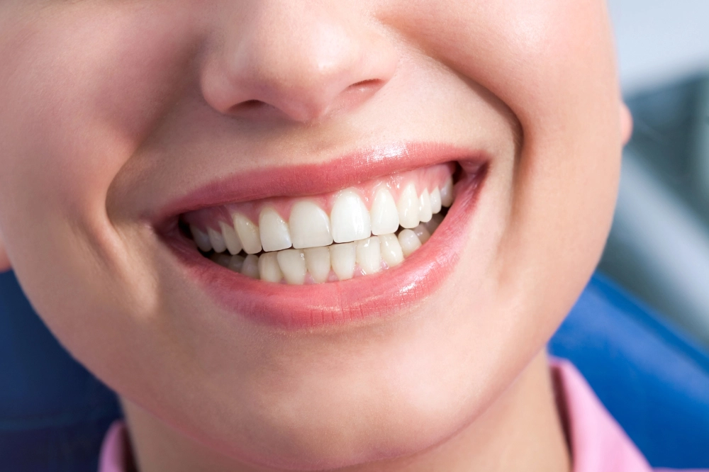 woman smiling