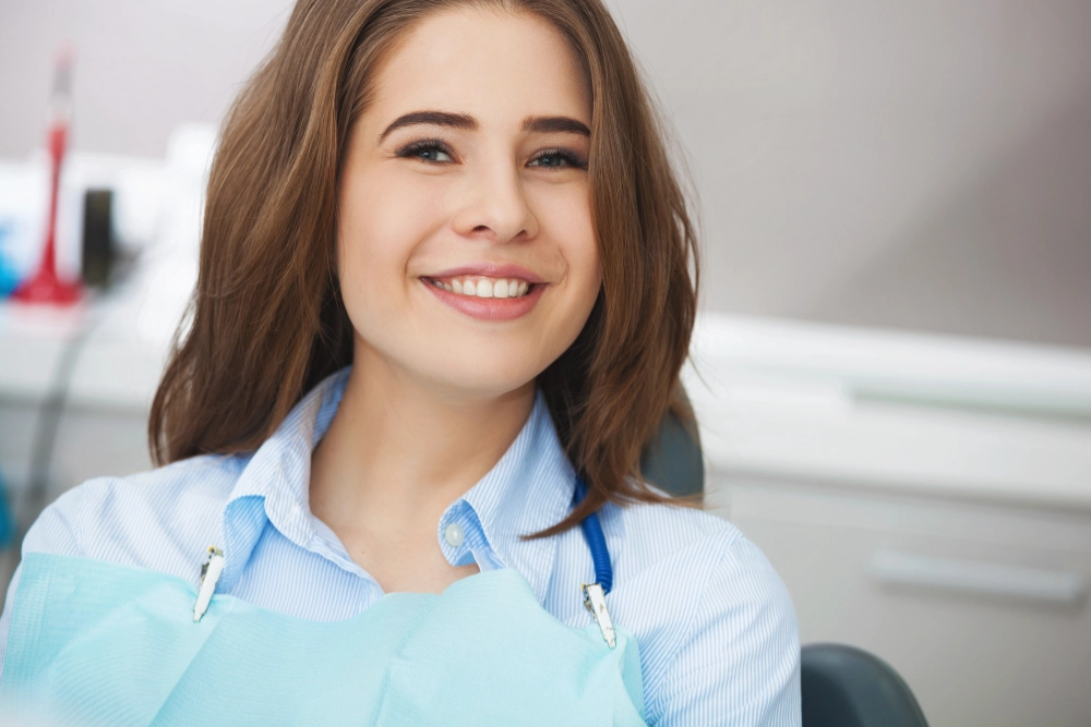 woman smiling