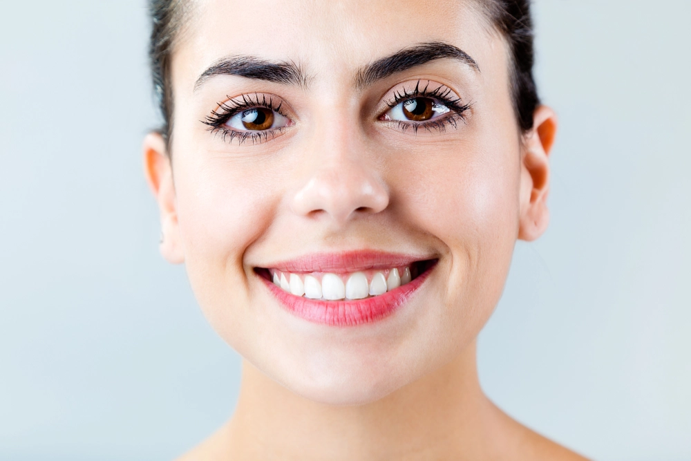 woman smiling