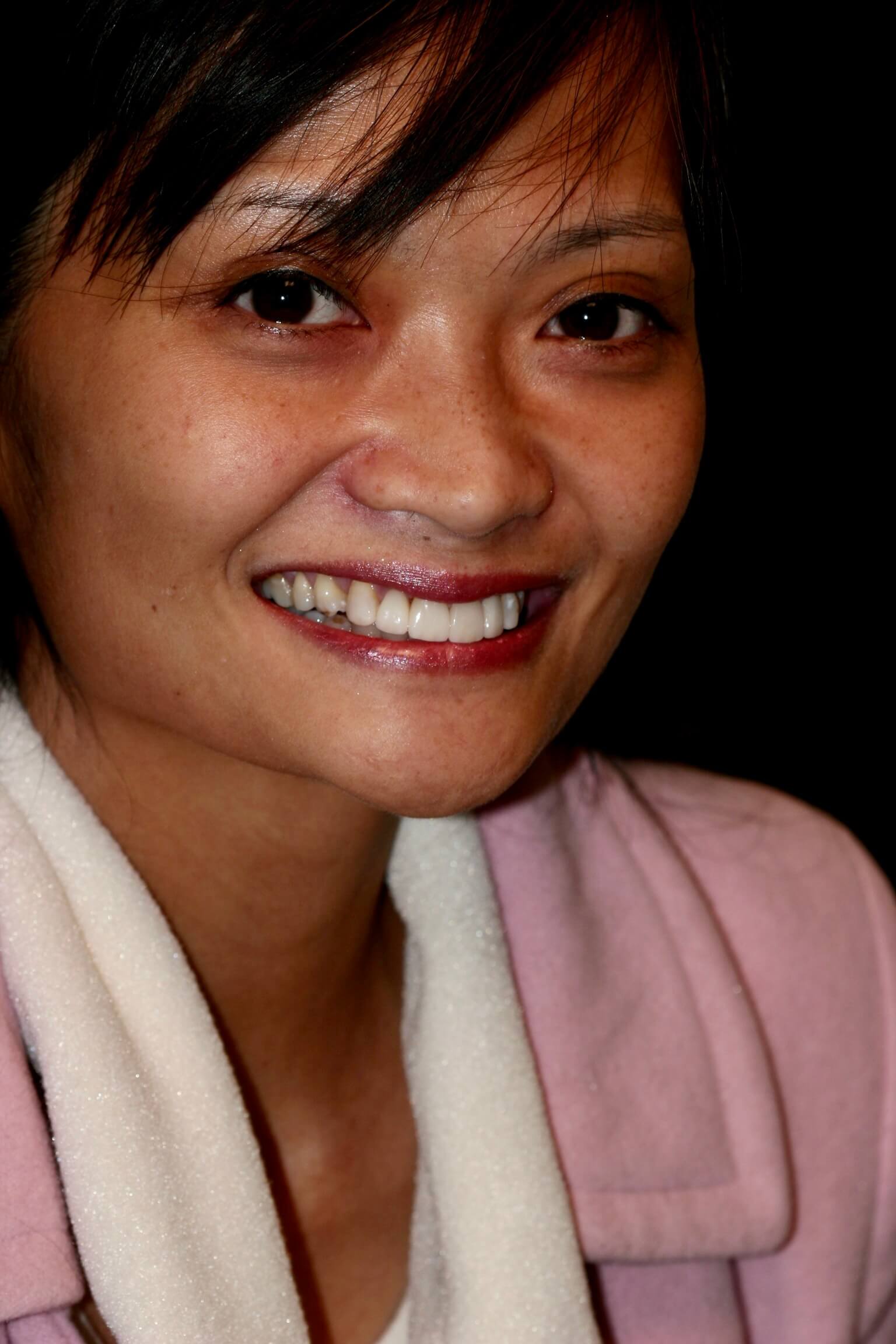 woman smiling