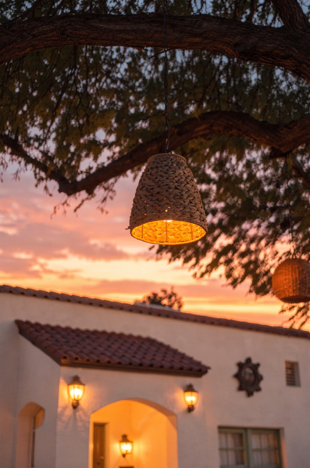 Virtual twilight pendant lights, after editing