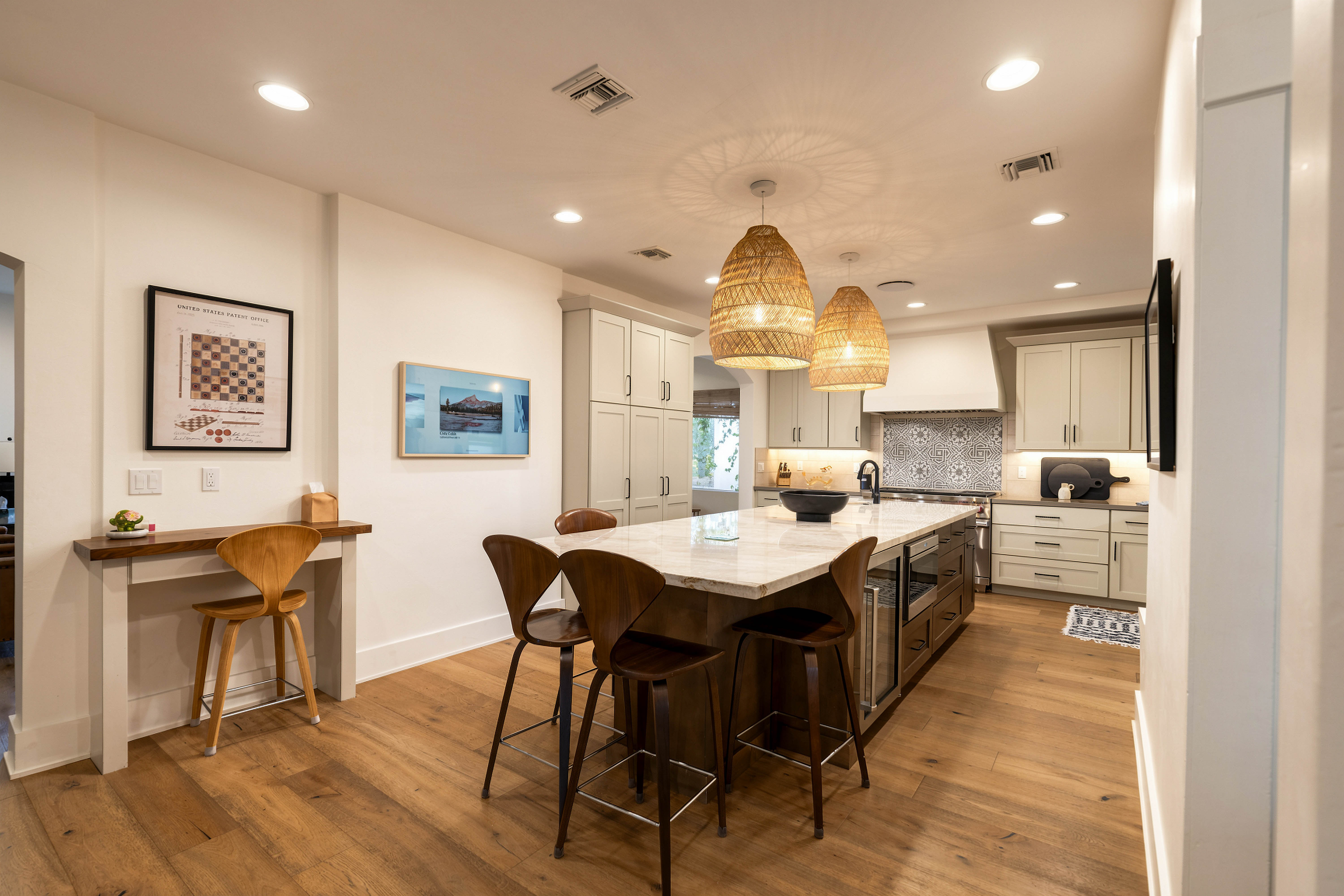 Kitchen with the Brut editing finish