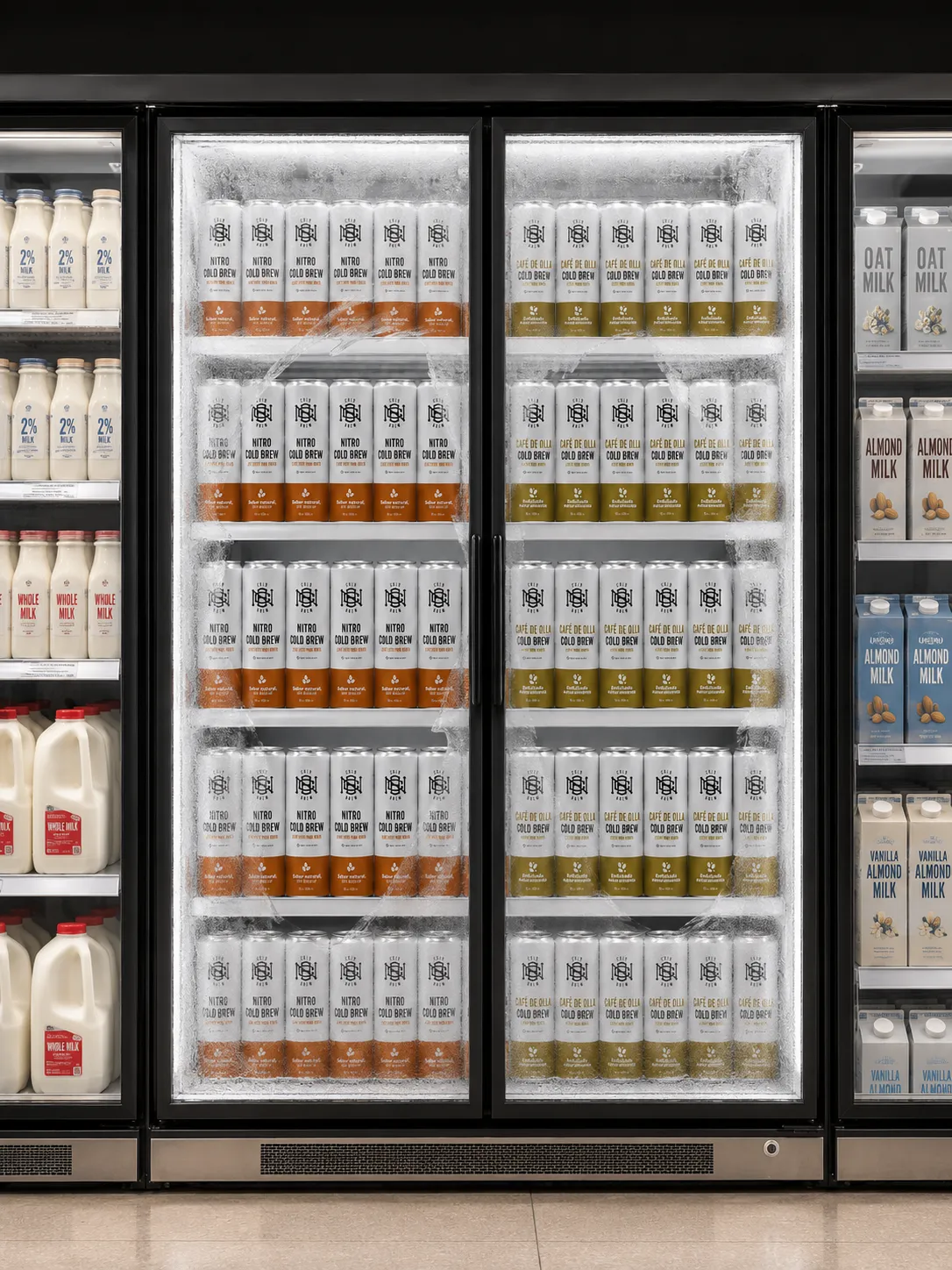 Nomad Cold Brew cans and bottles on retail shelves