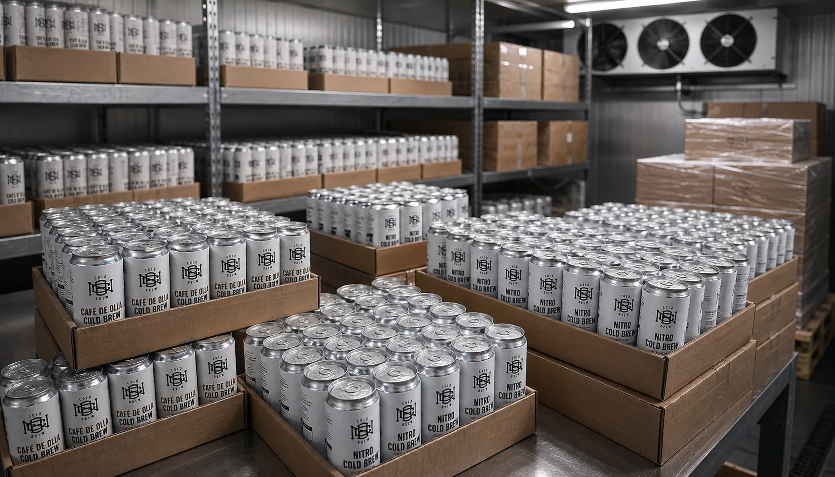 Nomad Cold Brew cans and bottles on retail shelves