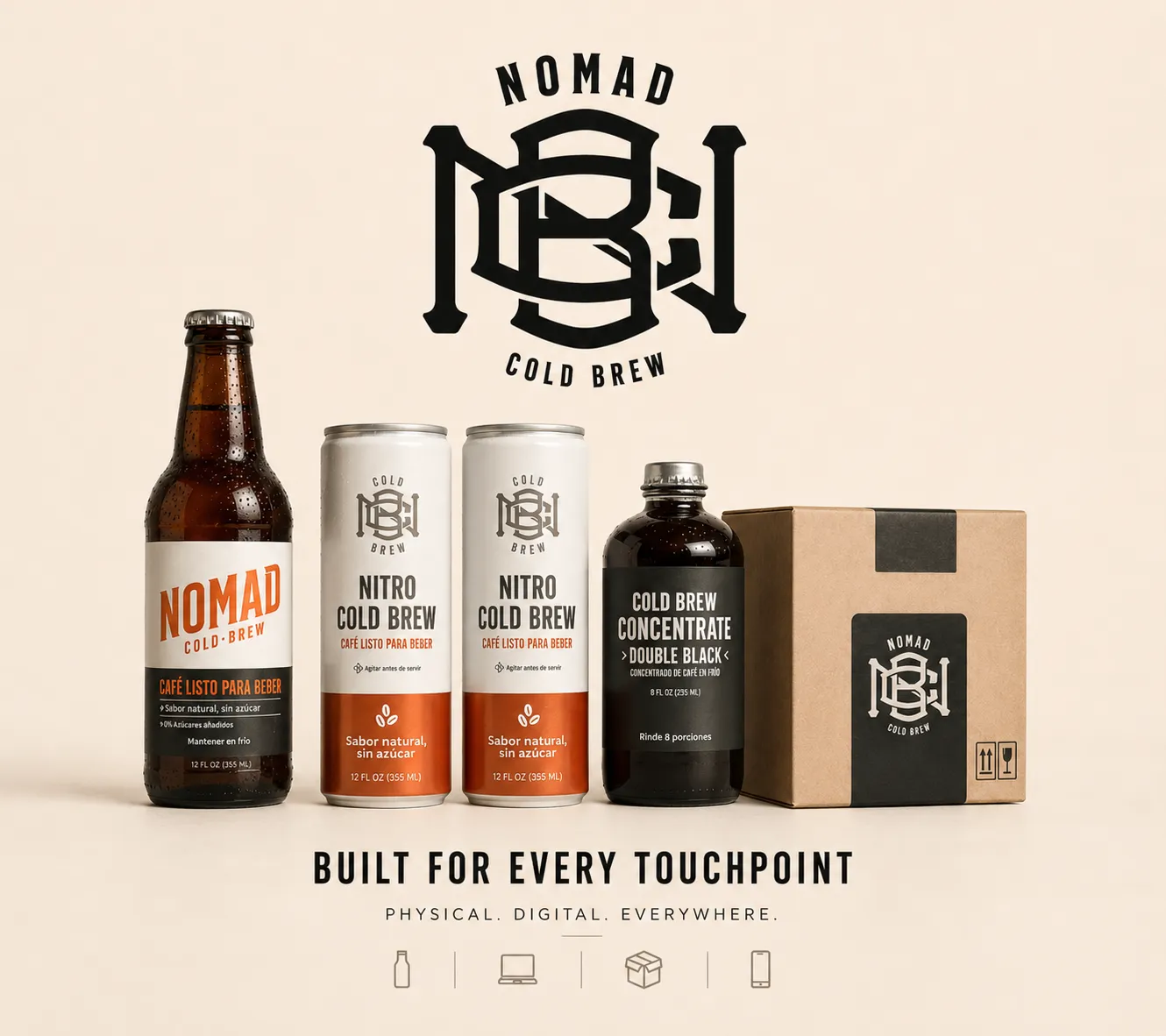 Nomad Cold Brew products packaged for marketplace orders
