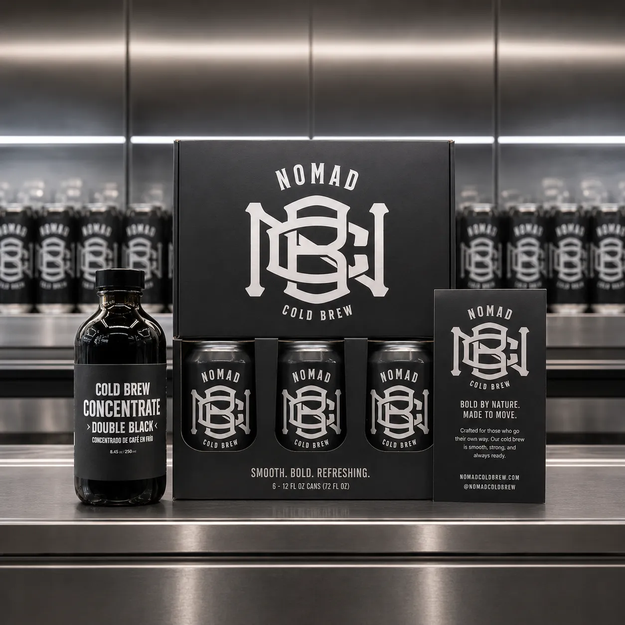 Nomad Cold Brew brand presence in stores and online