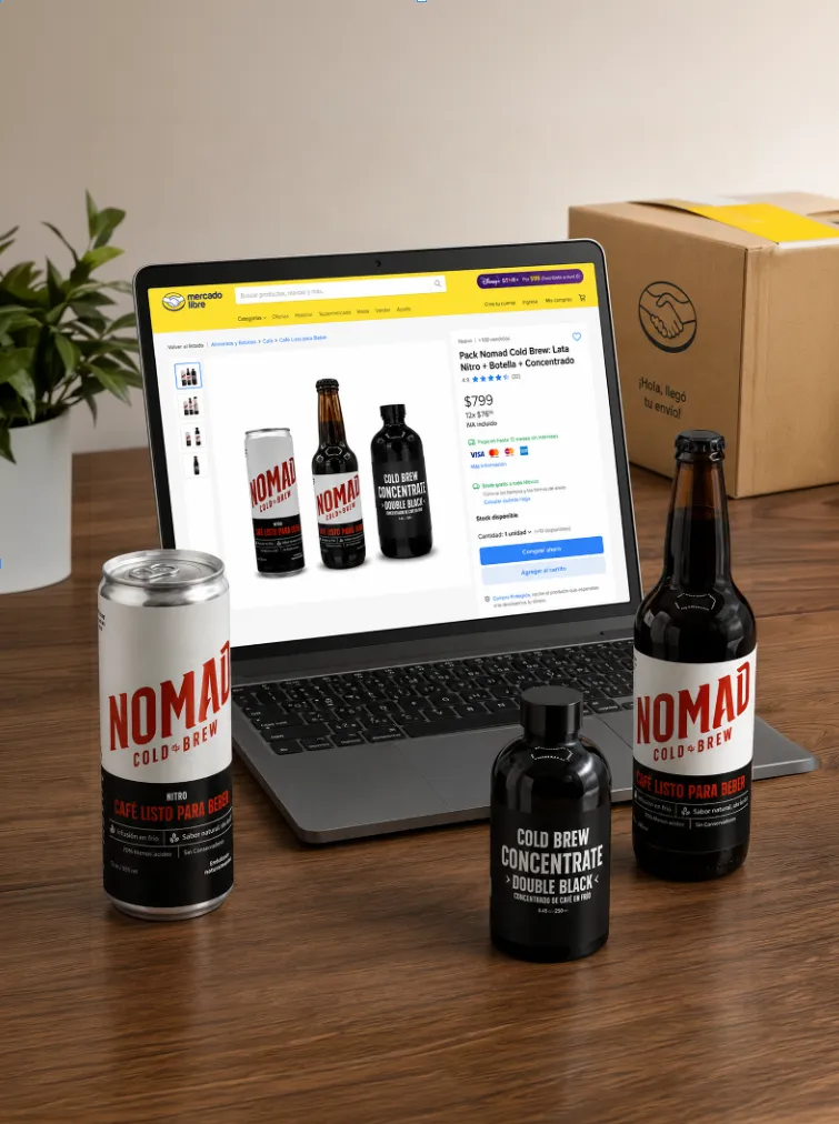 Nomad Cold Brew products in retail and marketplace channels
