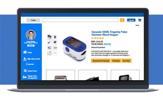 Medi-Sci sponsor and inspector web platform screens