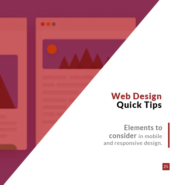 UX Quick Tips post: elements to consider in mobile and responsive design