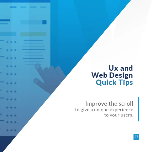 UX Quick Tips post: improve scrolling to give users a better experience