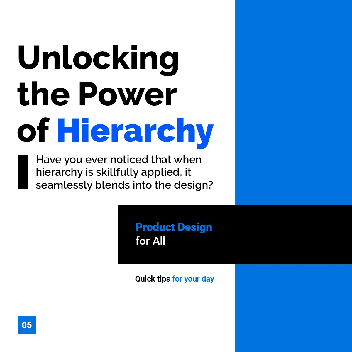 Product Design for All: Unlocking the Power of Hierarchy