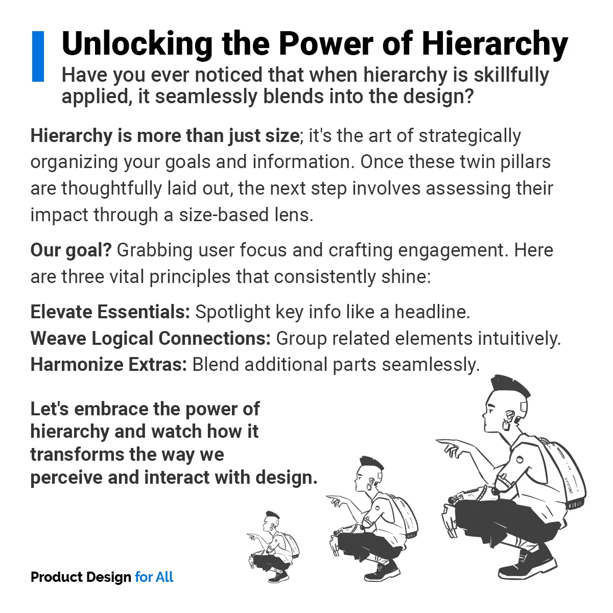 Product Design for All: three principles for using visual hierarchy to guide attention