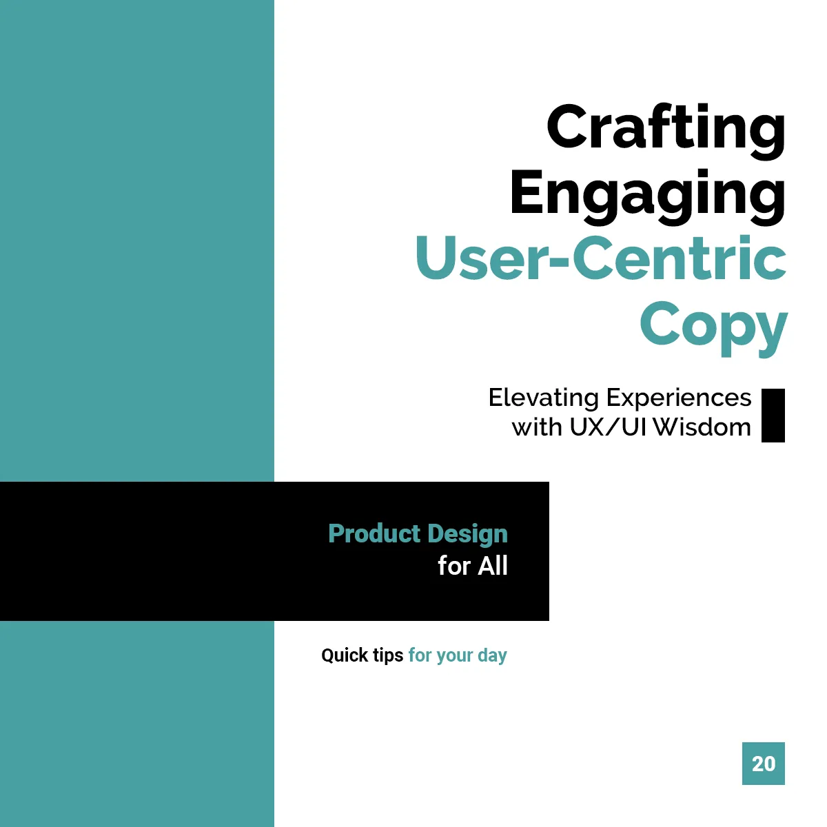 Product Design for All: Crafting Engaging User-Centric Copy