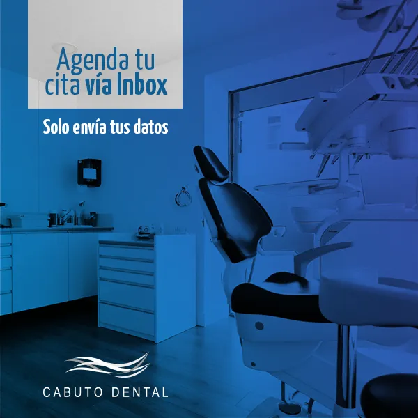 Cabuto Dental post inviting patients to book an appointment through Facebook messages