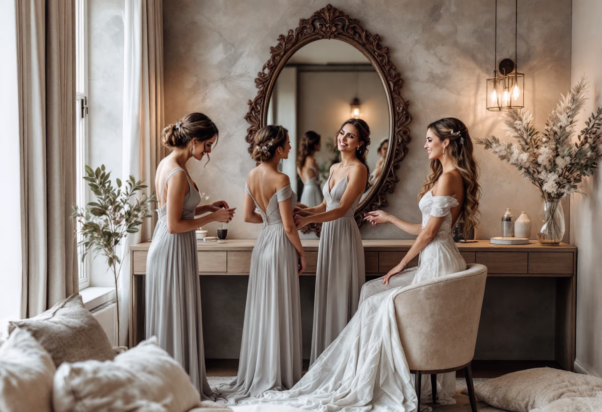 image of bridal party preparations [scene 2]