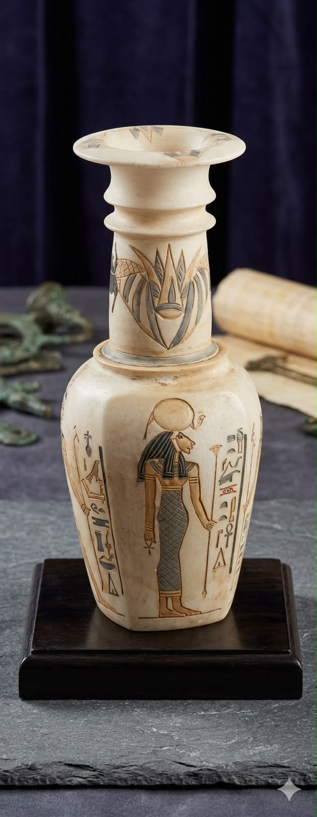 Preimum Nile Bowl Hand-Carved Egyptian Alabaster