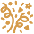 Gold Confetti Blast Icon
