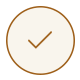 Light Cream Checkmark Circle Icon