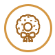 Gold Corporate Event Holiday Party Icon