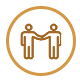 Gold Corporate Event Team Building Events Icon