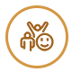 Gold Corporate Event Employee Rallies Icon
