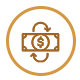 Gold Corporate Events Fundraising Icon