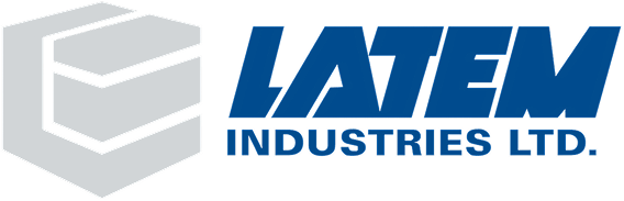 LATEM Industries Ltd. logo with a stylized hexagon and layered block graphic.
