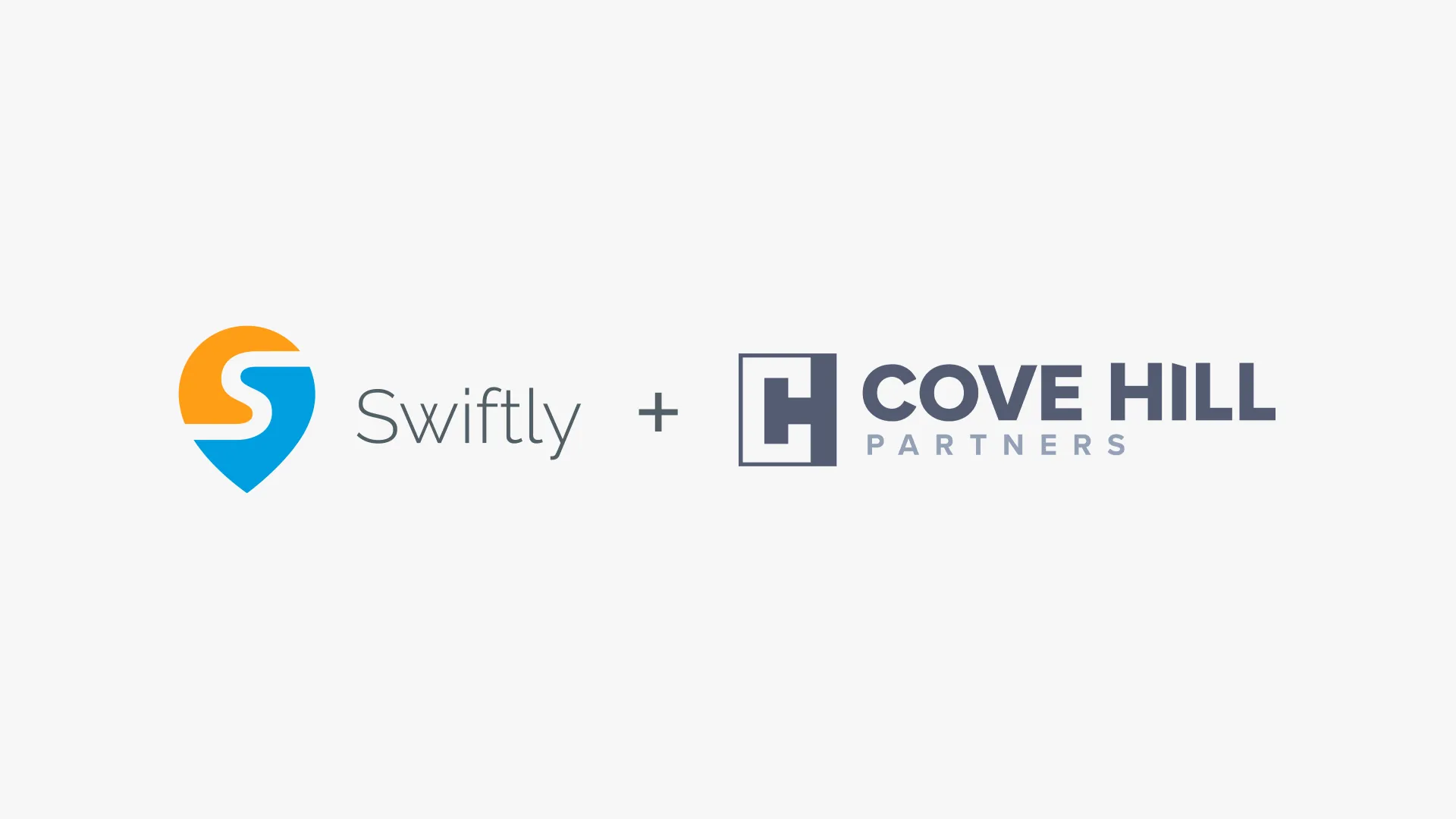 Graphic showing Cove Hill Partners and Swiftly logos
