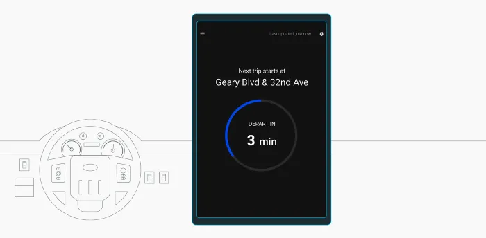 Swiftly’s Onboard App is an operator-facing app that empowers your operators to manage their own on-time performance in real time.