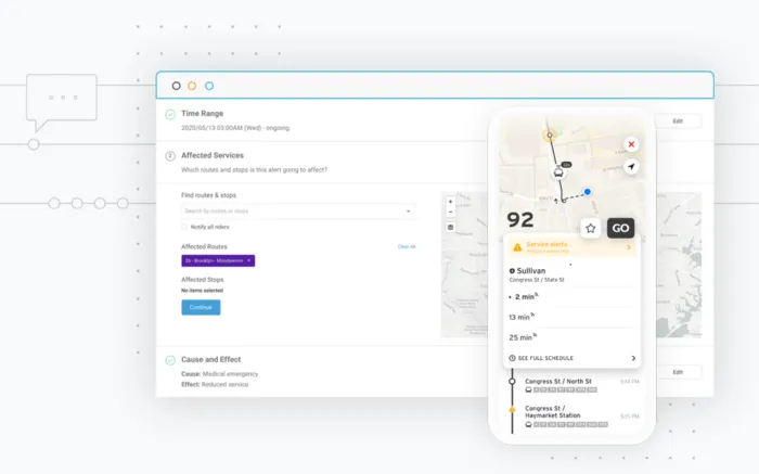 Swiftly Rider Alerts allows transit agencies to easily communicate service interruptions to riders. We’re offering the Rider Alerts to participating agencies at no cost.