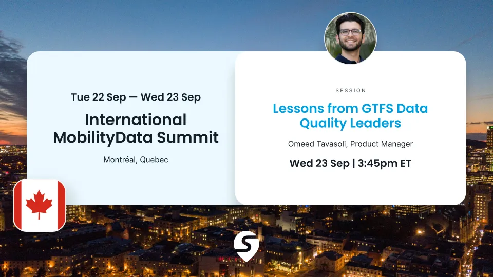 Information about Swiftly at the MobilityData Summit