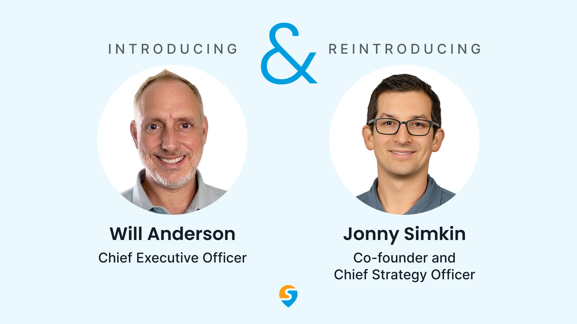 Headshots of Will Anderson, Swiftly's Chief Executive Officer, and Jonny Simkin, Swiftly's co-founder and Chief Strategy Officer.