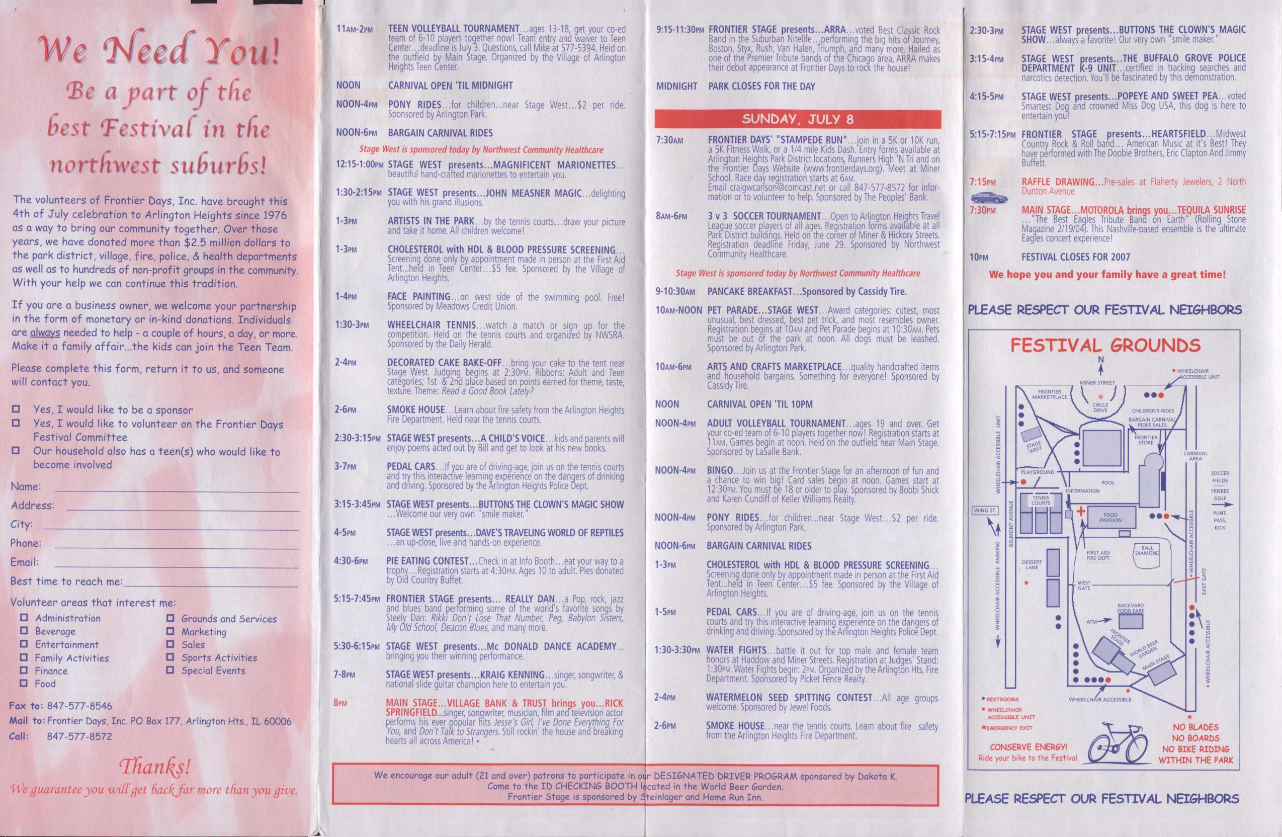 Frontier Days 2007 brochure, page 2