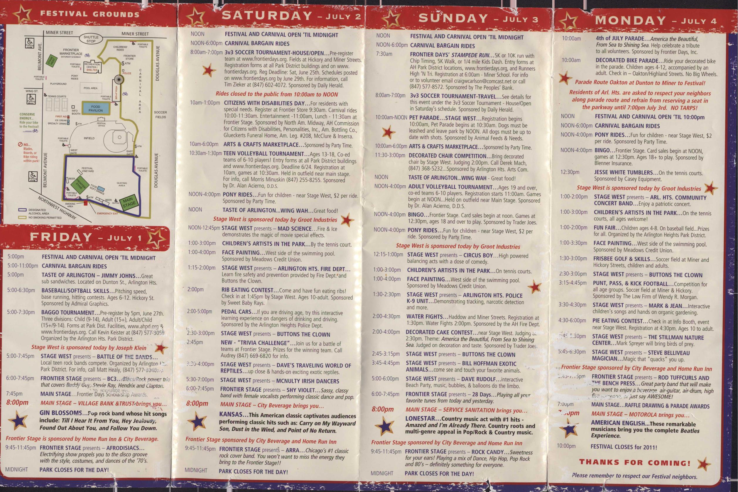 Frontier Days 2011 brochure, page 2