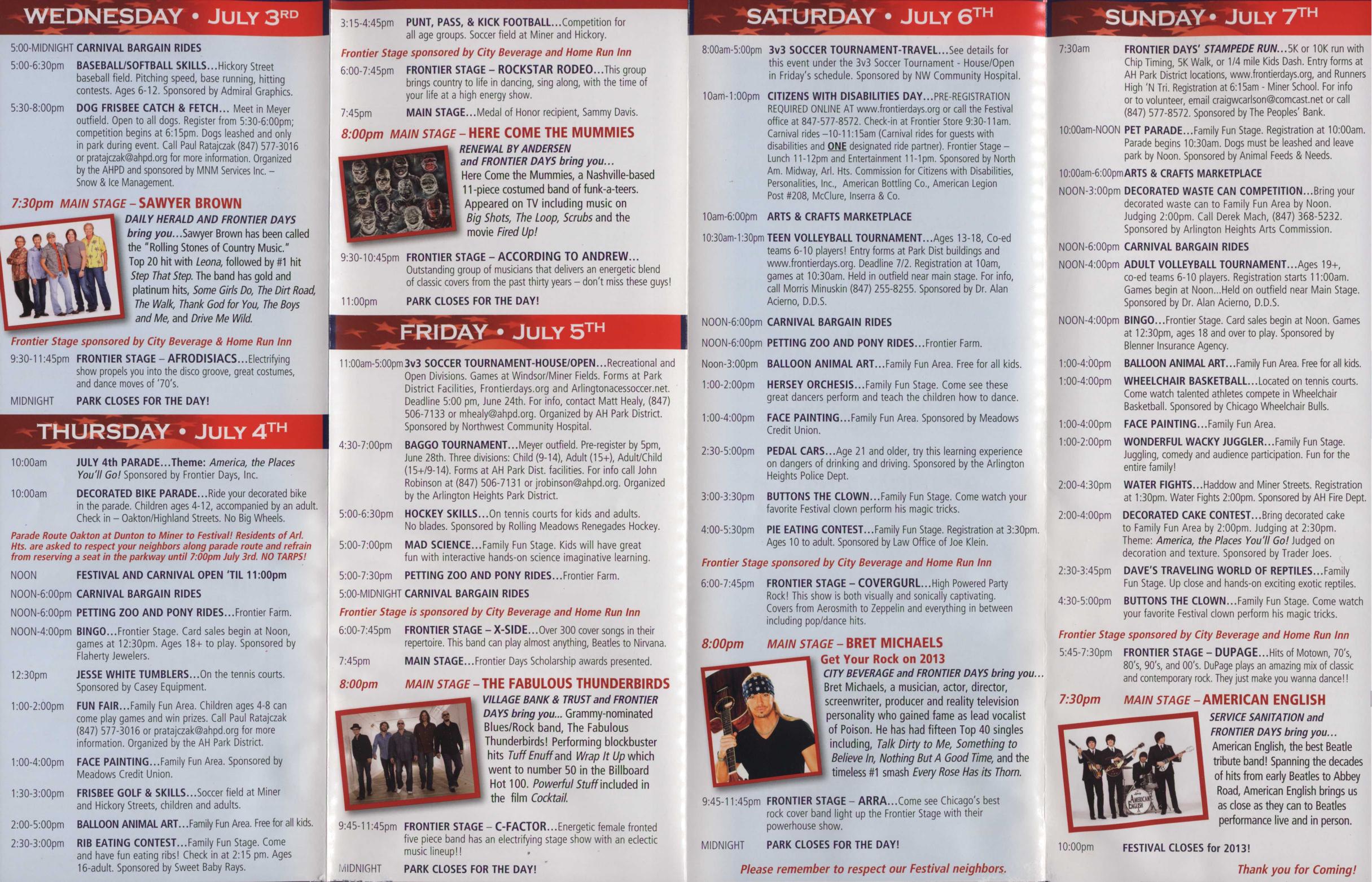 Frontier Days 2013 brochure, page 2