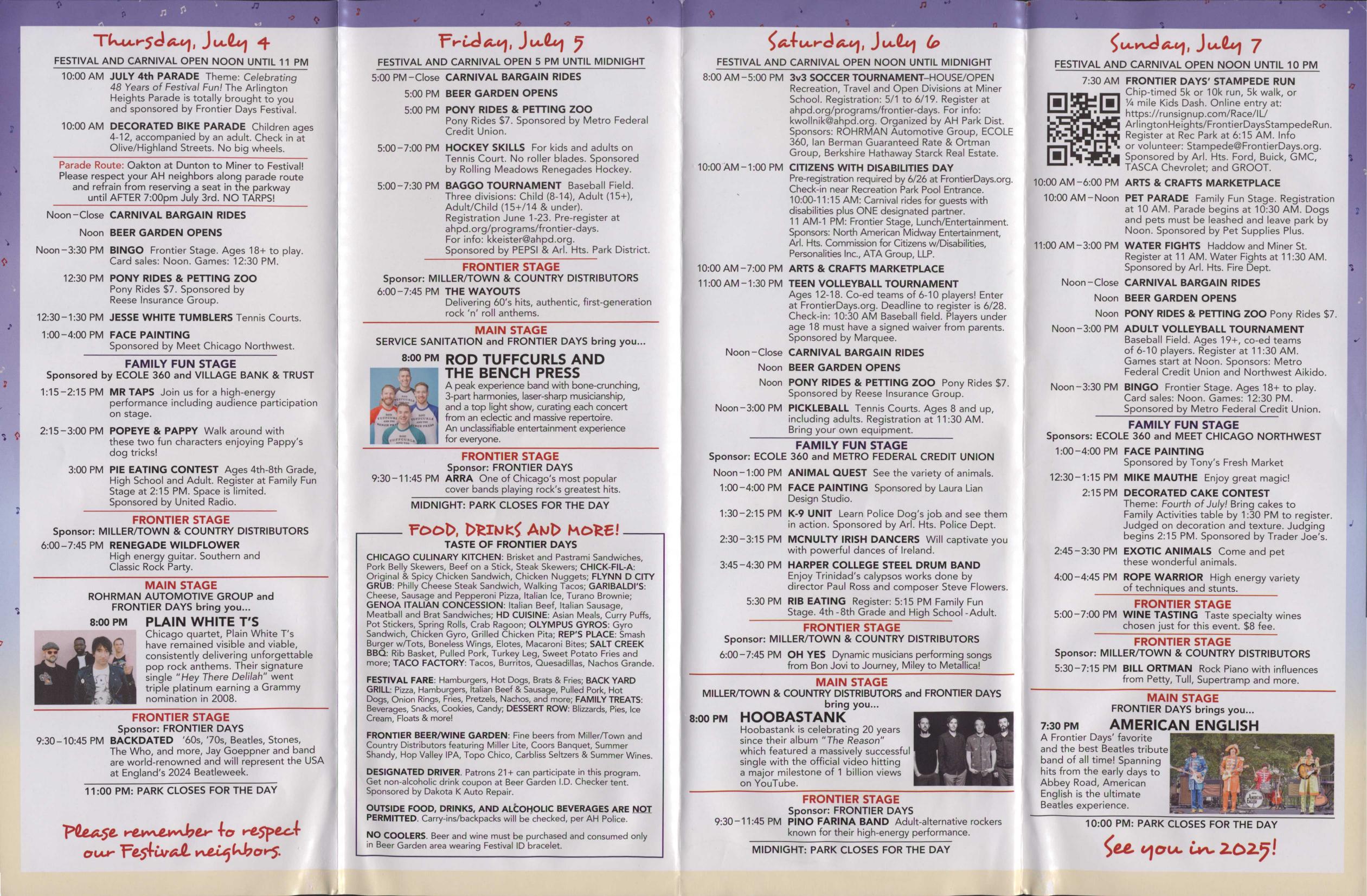 Frontier Days 2024 brochure, page 2