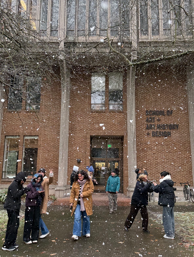 Mid-crit snow break!