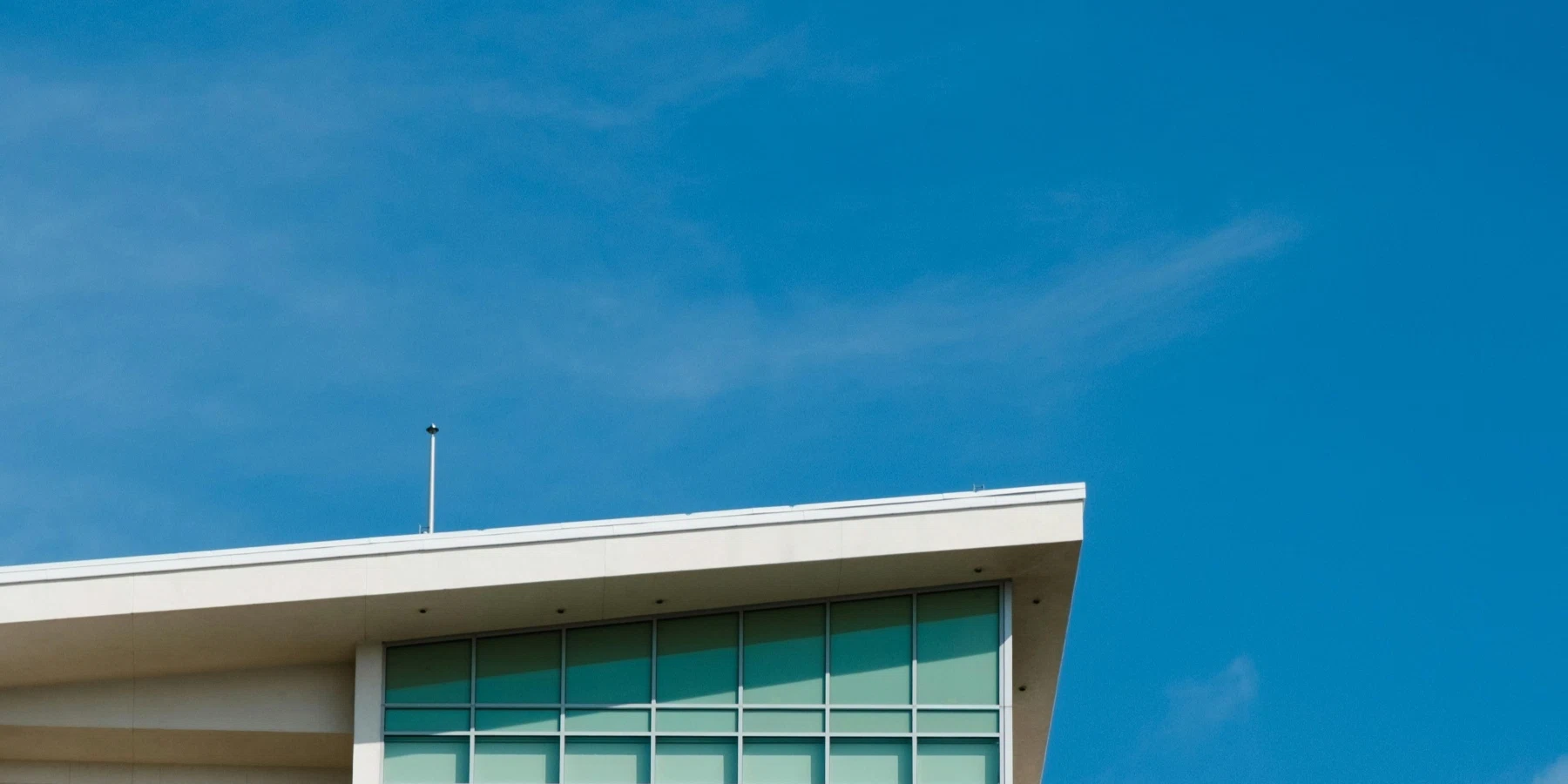 Aesthetic top building with clear sky background