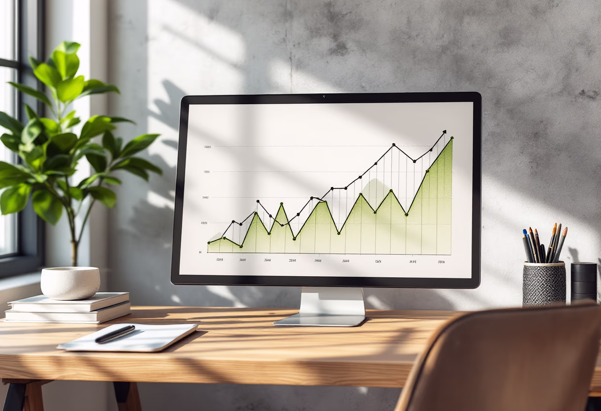 image of company efficiency improvement graph