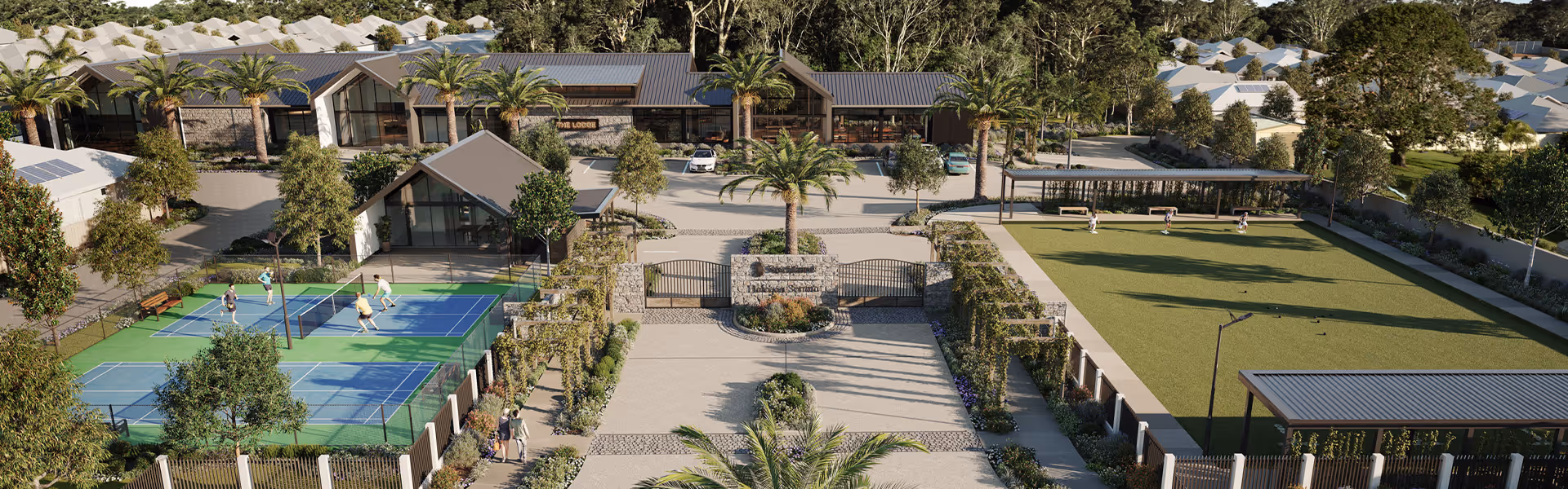 stockland residential development entrance