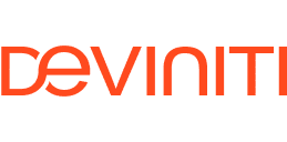 Deviniti brand logo in orange text on a white background.