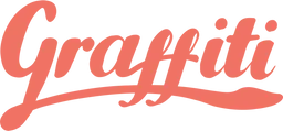 Red cursive graffiti-style text spelling the word "Graffiti" on a transparent background.