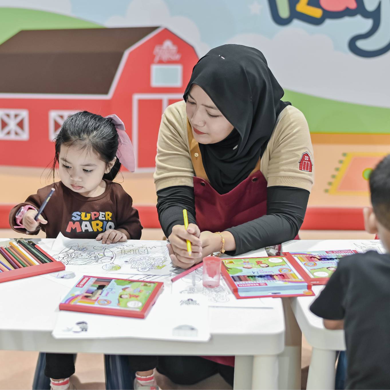 image of historical photos of the preschool