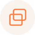 a logo on a white circle