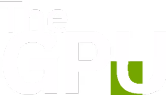 a white and green logo