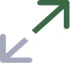 a green and white arrows pointing to a black background
