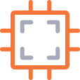 a logo of a computer chip