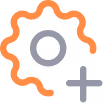 a logo with a plus and a circle